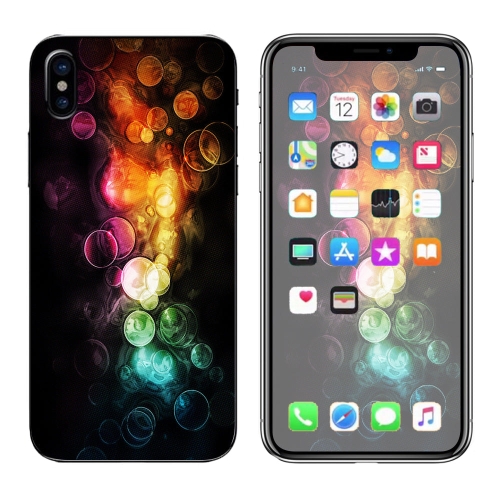  Bokeh Bubbles 2 Apple iPhone X Skin