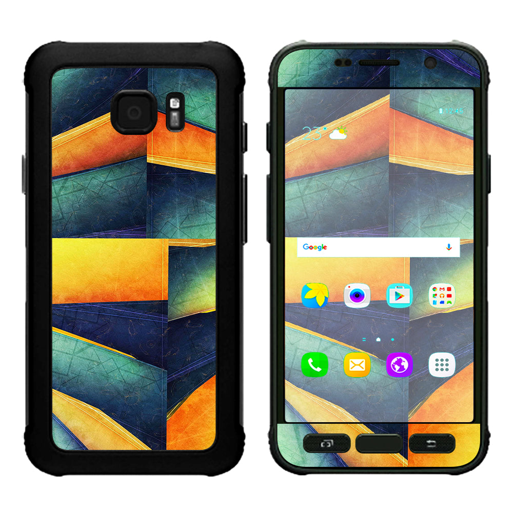  Cube Lines Samsung Galaxy S7 Active Skin