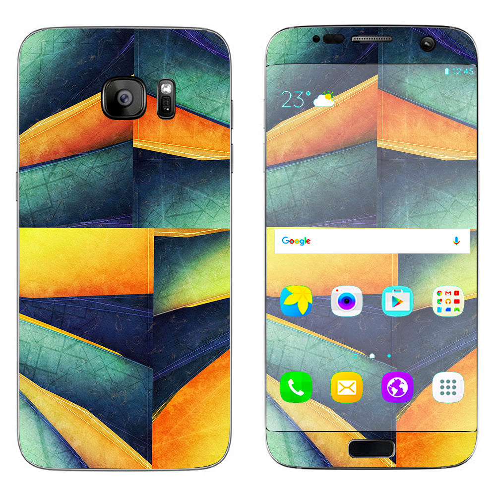  Cube Lines Samsung Galaxy S7 Edge Skin