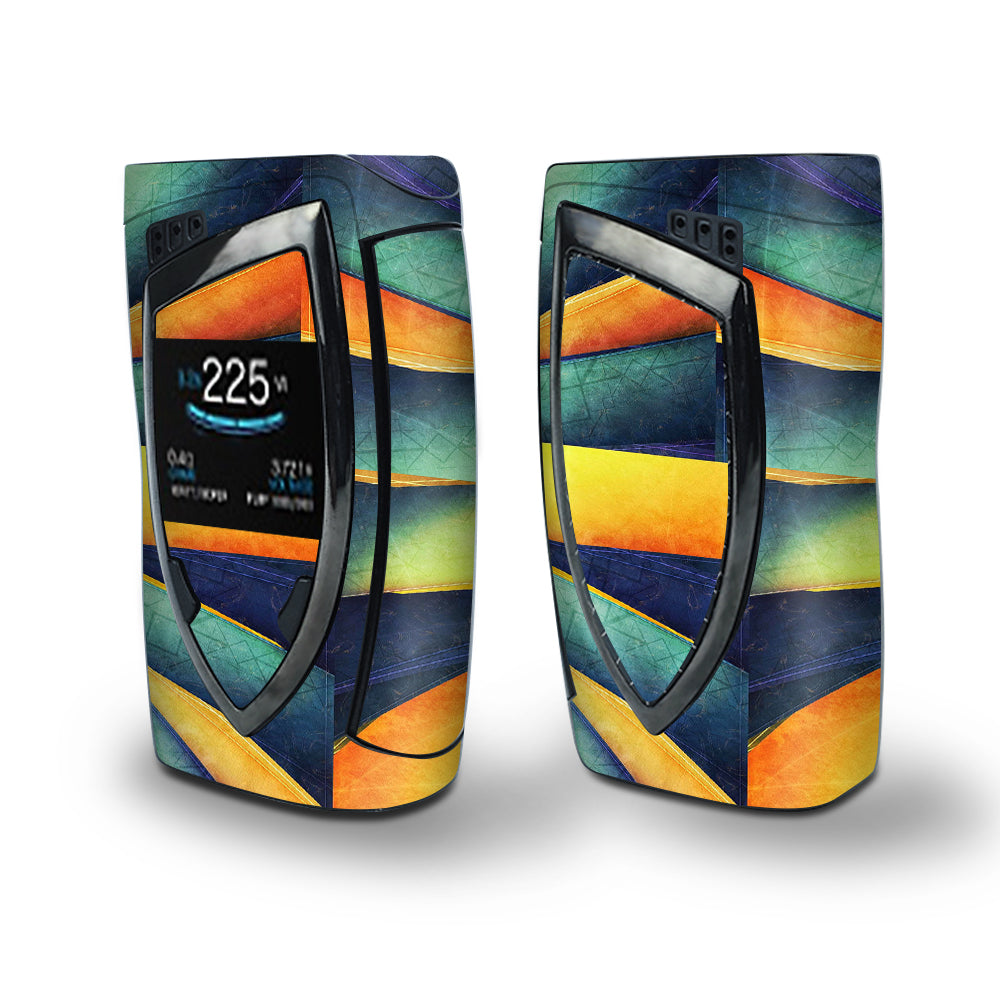 Skin Decal Vinyl Wrap for Smok Devilkin Kit 225w Vape (includes TFV12 Prince Tank Skins) skins cover/ cube lines