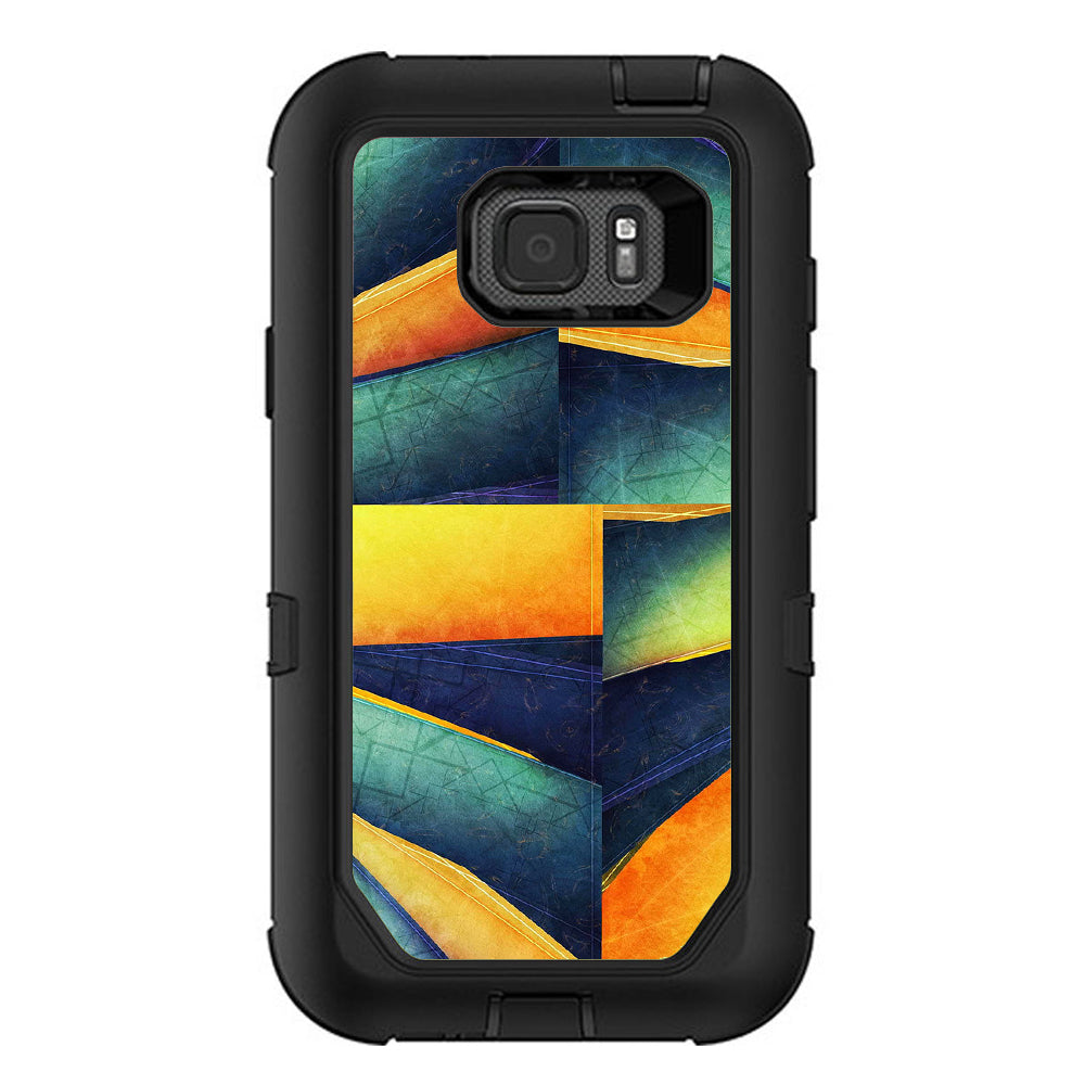  Cube Lines Otterbox Defender Samsung Galaxy S7 Active Skin