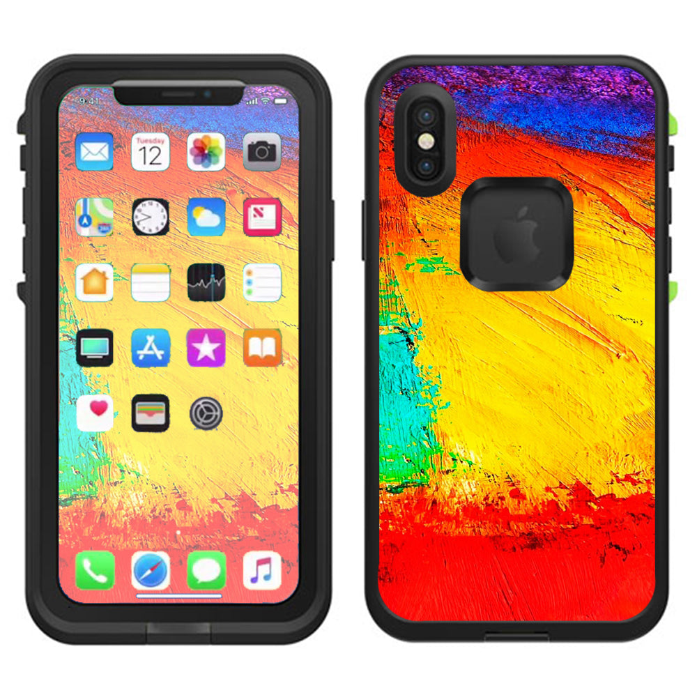  Paint Strokes 2 Lifeproof Fre Case iPhone X Skin