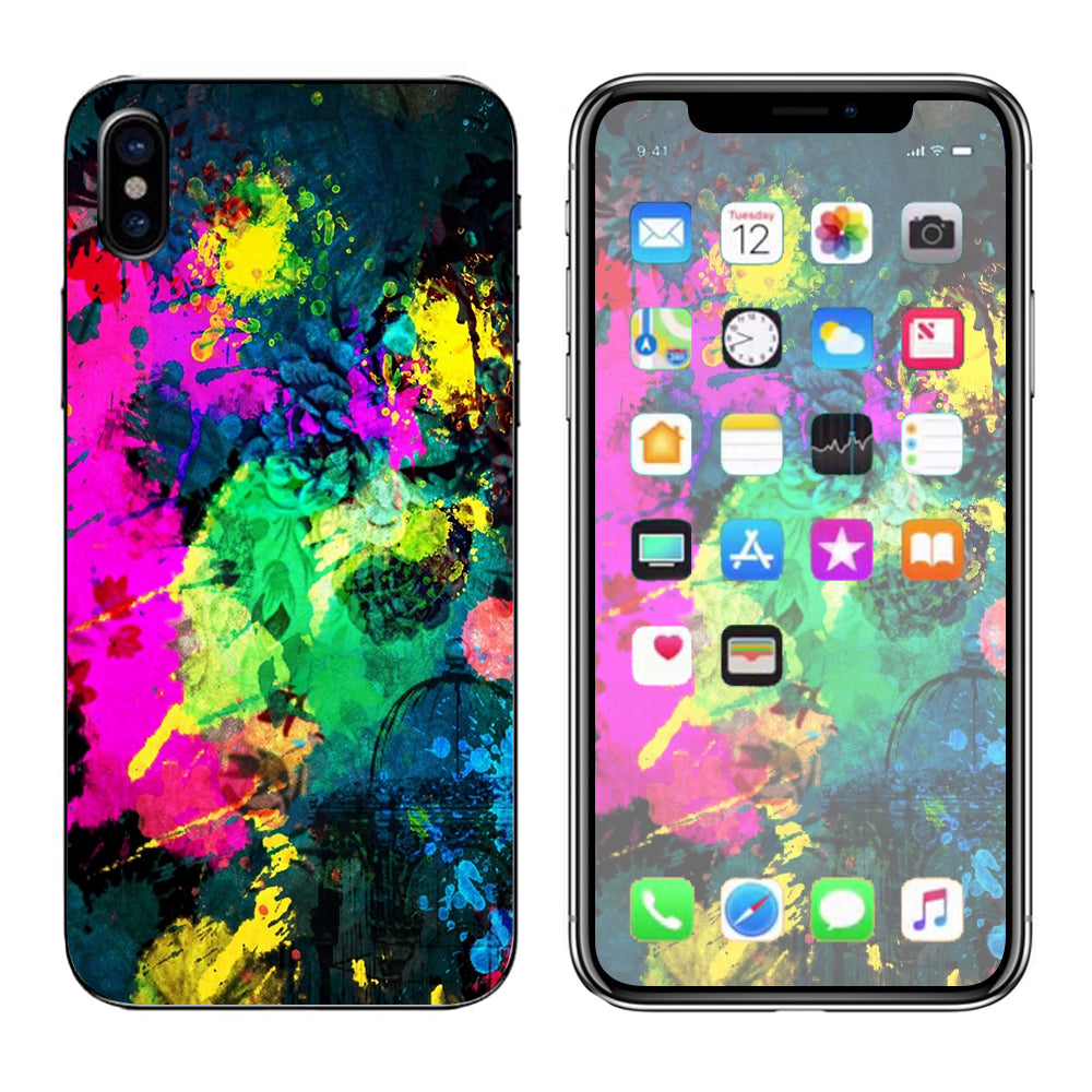  Paintsplatter2 Apple iPhone X Skin