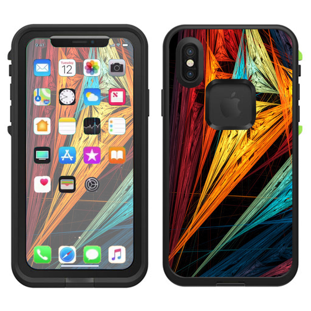  Sharp Colors Lifeproof Fre Case iPhone X Skin