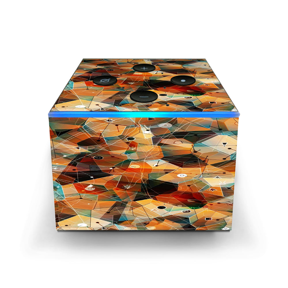  Abstract Triangles Amazon Fire TV Cube Skin