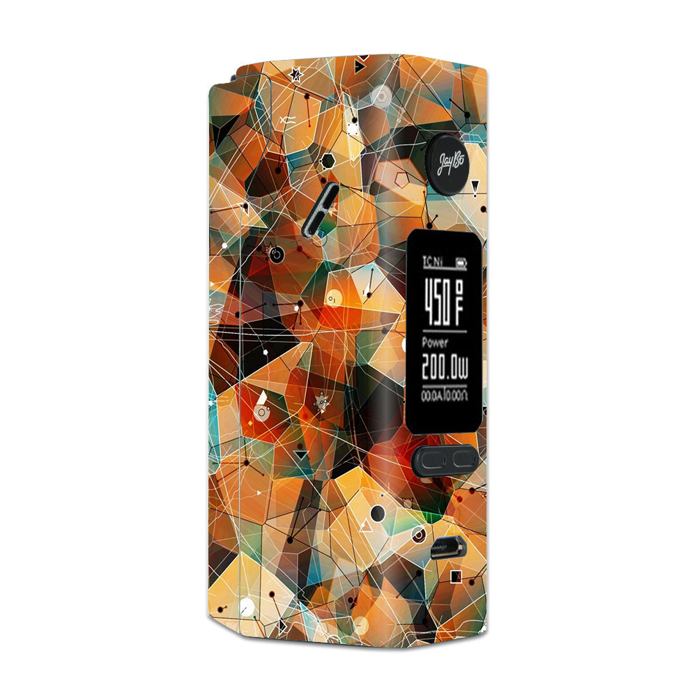  Abstract Triangles Wismec Reuleaux RX 2/3 combo kit Skin
