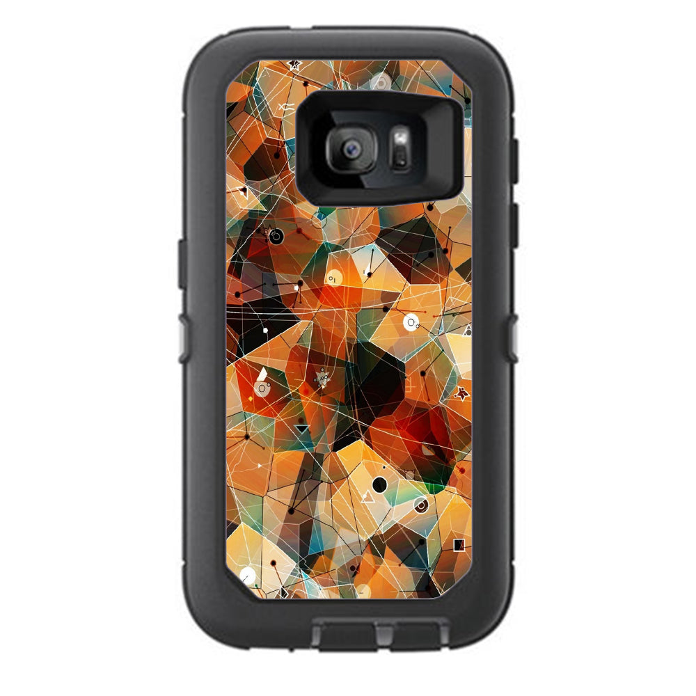  Abstract Triangles Otterbox Defender Samsung Galaxy S7 Skin