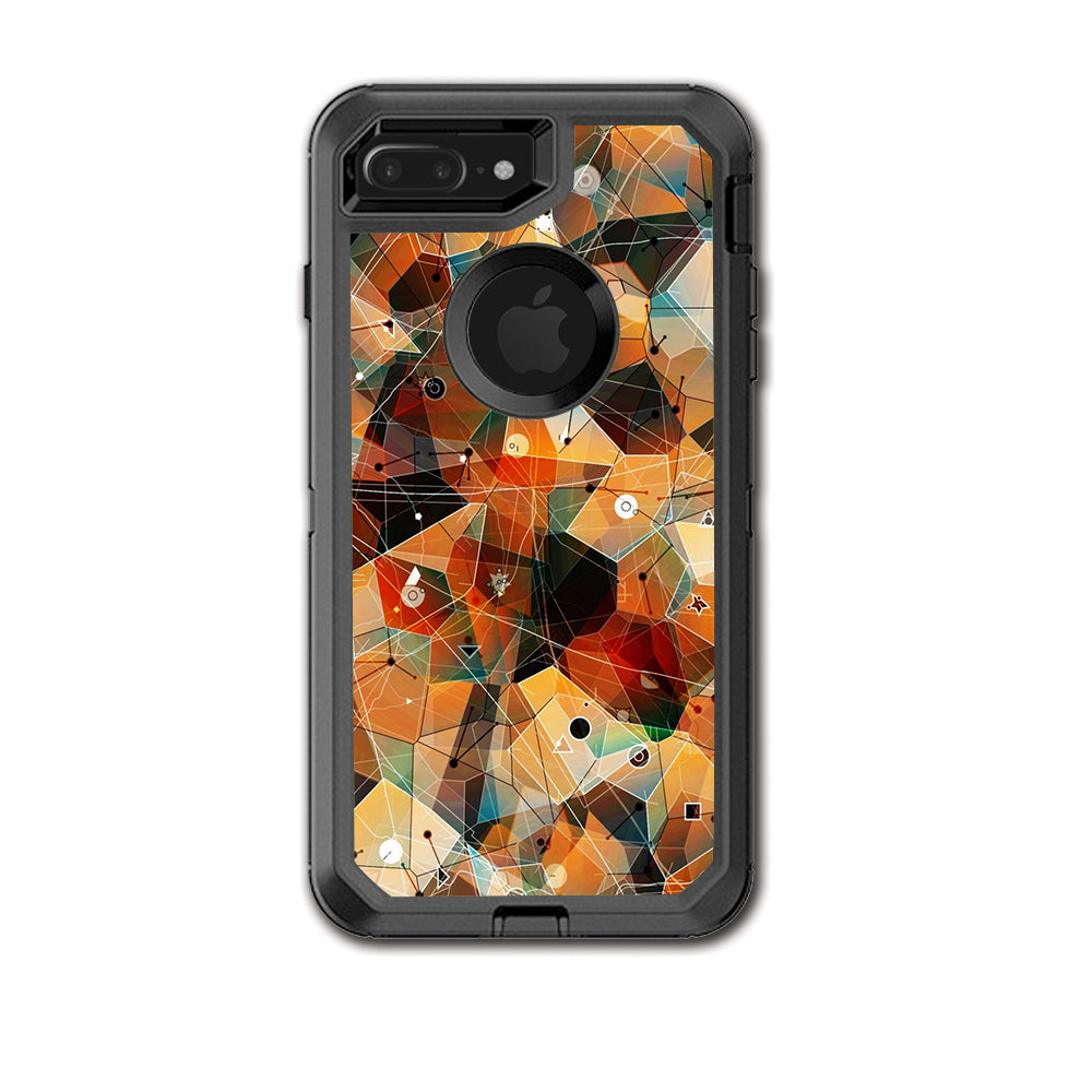  Abstract Triangles Otterbox Defender iPhone 7+ Plus or iPhone 8+ Plus Skin