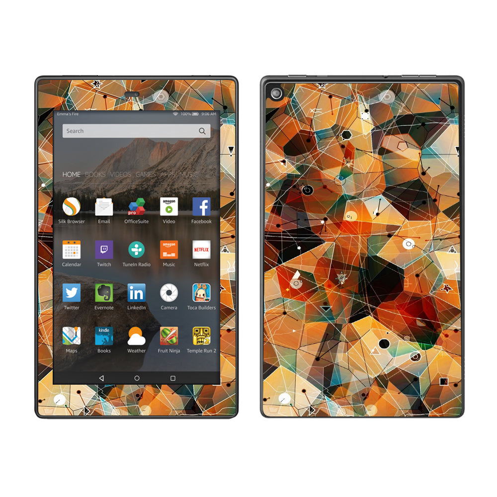  Abstract Triangles Amazon Fire HD 8 Skin