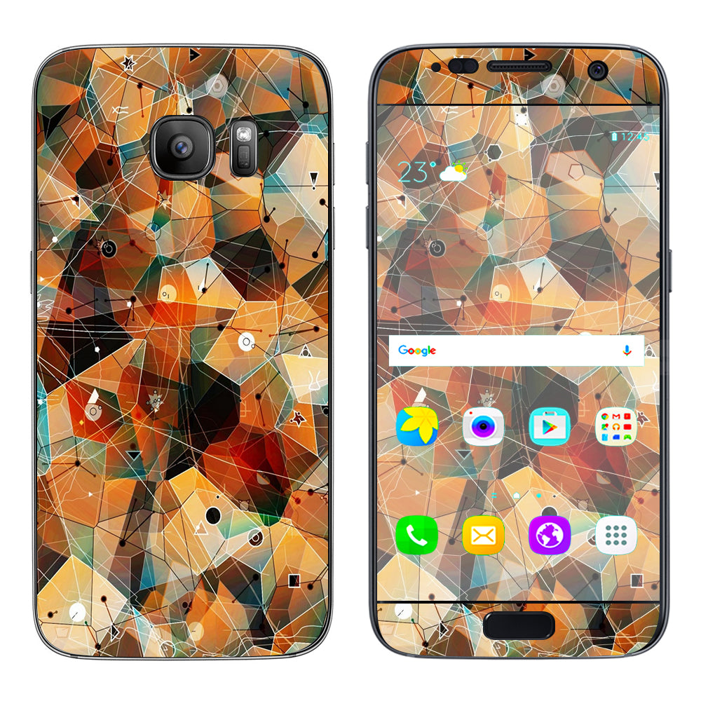  Abstract Triangles Samsung Galaxy S7 Skin