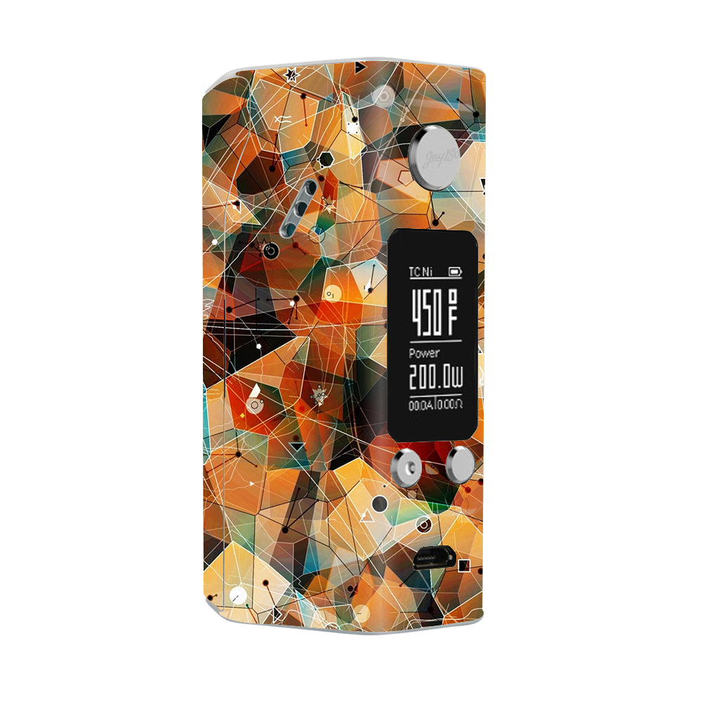  Abstract Triangles Wismec Reuleaux RX200S Skin