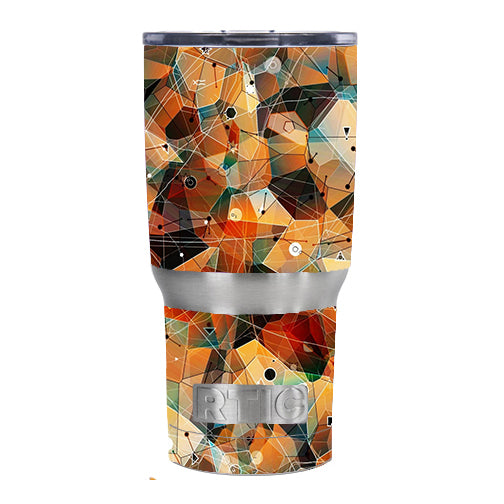  Abstract Triangles RTIC 20oz Tumbler Skin