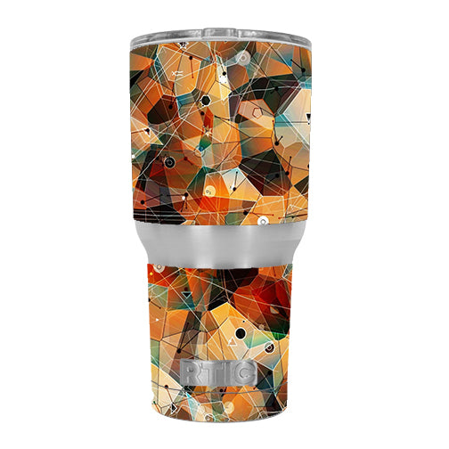  Abstract Triangles RTIC 30oz Tumbler Skin