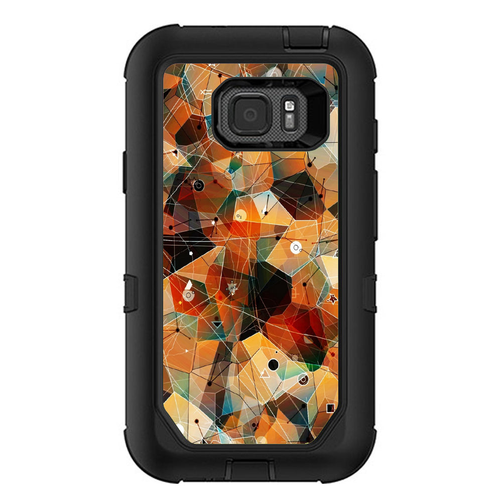  Abstract Triangles Otterbox Defender Samsung Galaxy S7 Active Skin