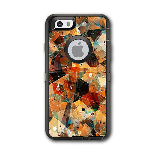  Abstract Triangles Otterbox Defender iPhone 6 Skin