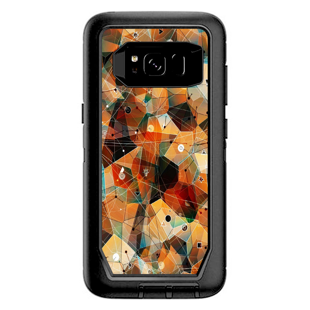  Abstract Triangles Otterbox Defender Samsung Galaxy S8 Skin