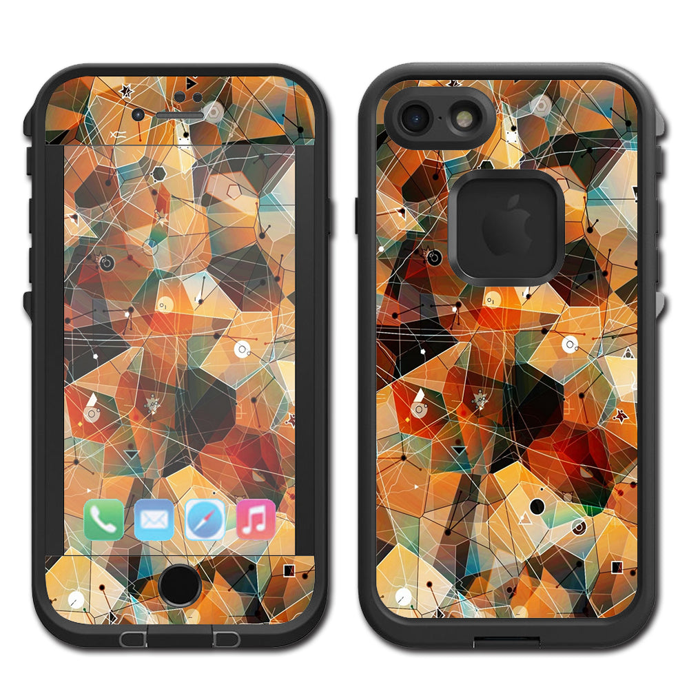  Abstract Triangles Lifeproof Fre iPhone 7 or iPhone 8 Skin