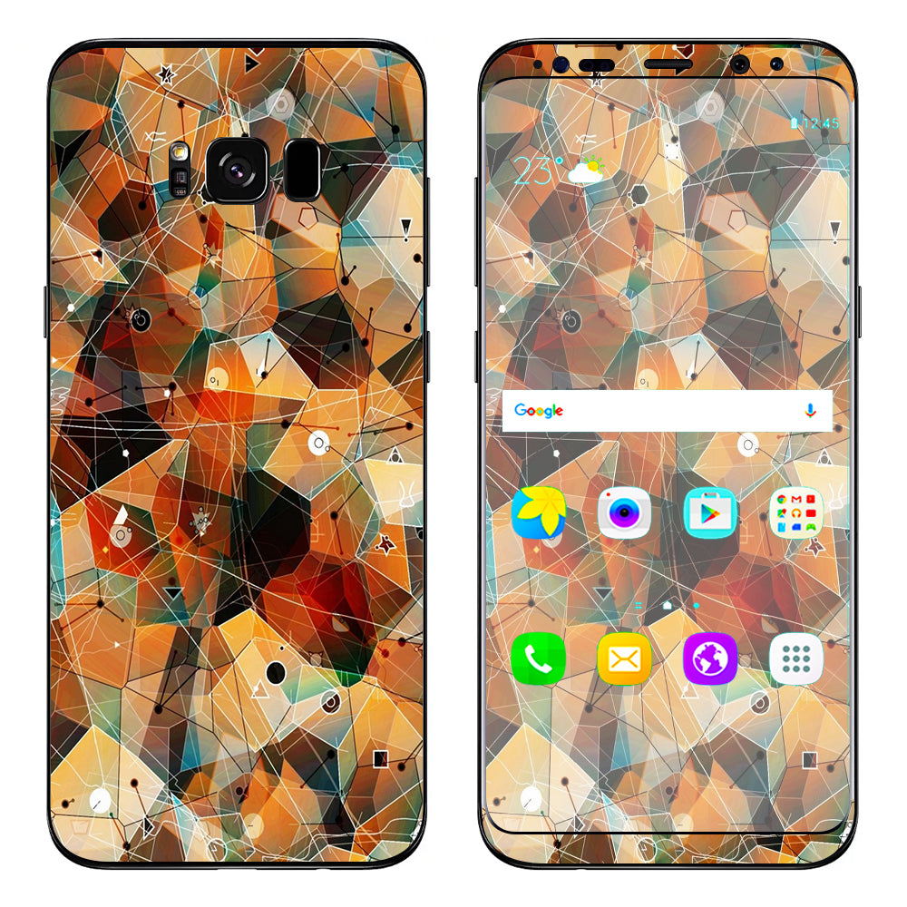  Abstract Triangles Samsung Galaxy S8 Skin