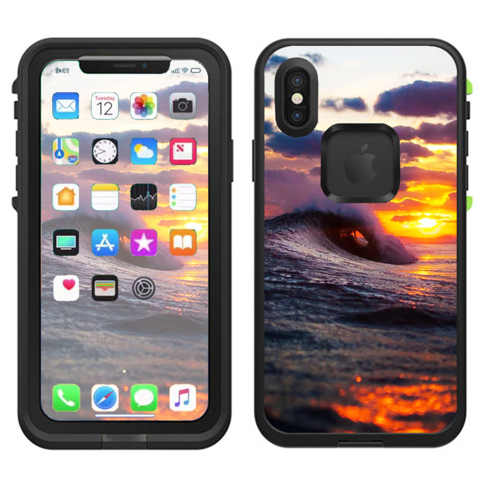  Sunset Lifeproof Fre Case iPhone X Skin