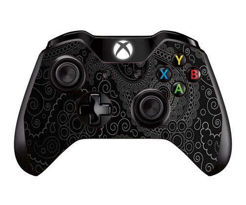  Paisley Black Microsoft Xbox One Controller Skin