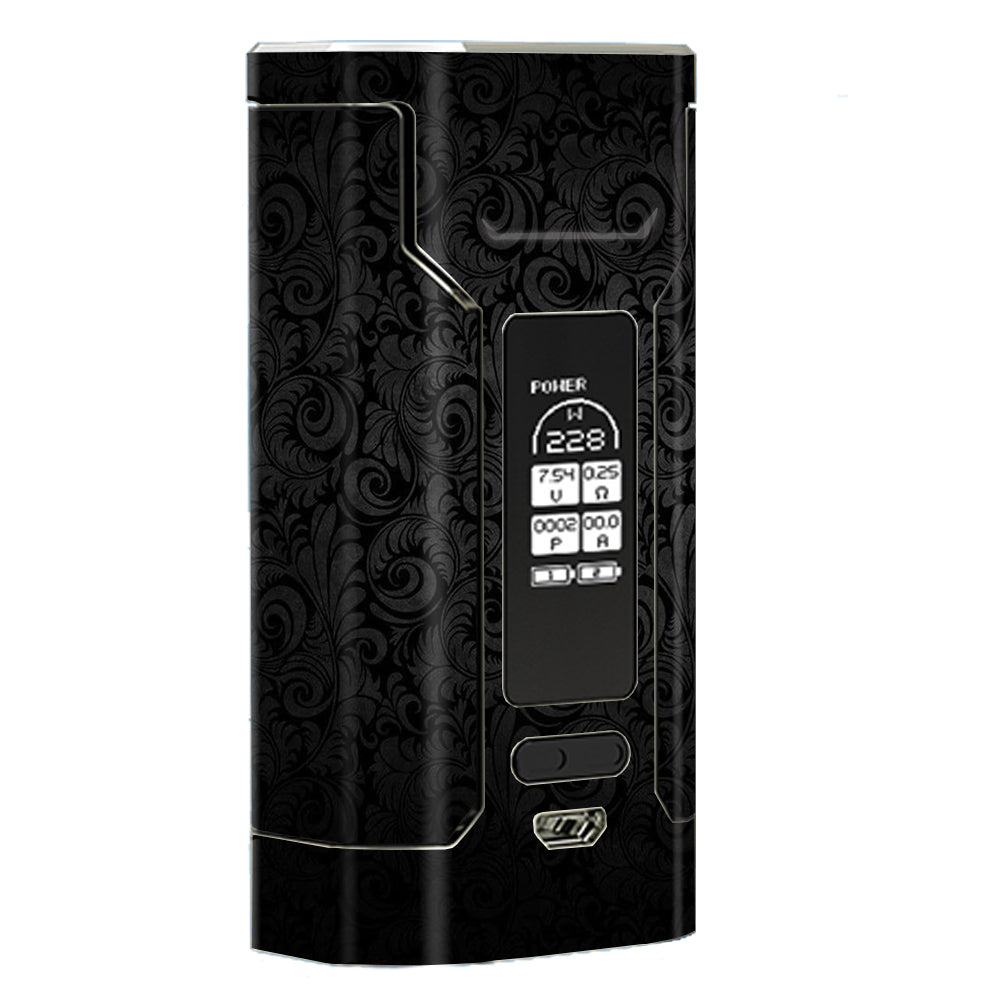  Black Floral Wismec Predator 228 Skin