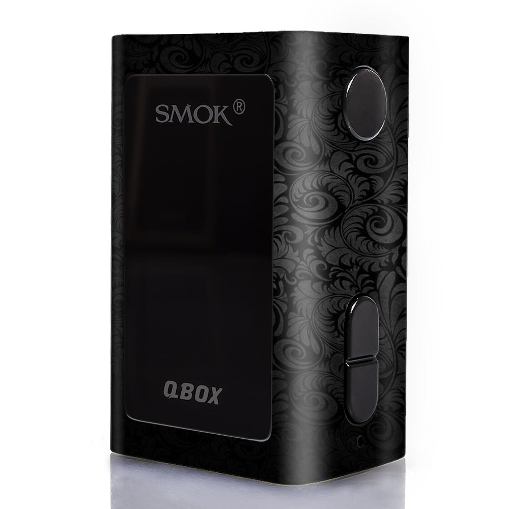  Black Floral Smok Q-Box Skin