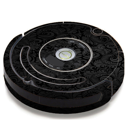  Black Floral iRobot Roomba 650/655 Skin
