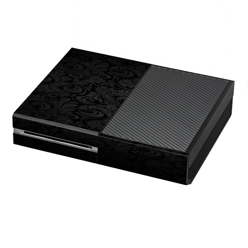  Black Floral Microsoft Xbox One Skin