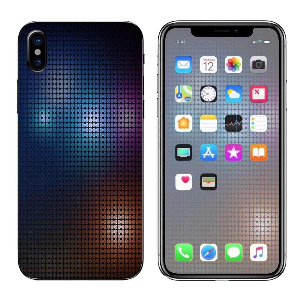  Disco Halftone Apple iPhone X Skin