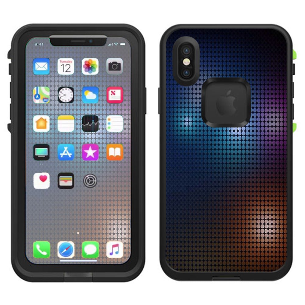  Disco Halftone Lifeproof Fre Case iPhone X Skin