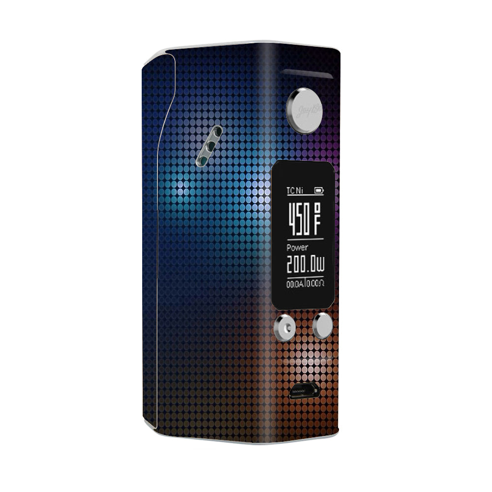  Disco Halftone Wismec Reuleaux RX200S Skin