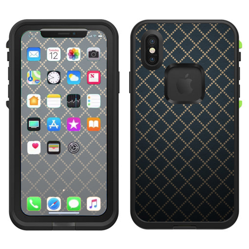  Dotted Diamonds Lifeproof Fre Case iPhone X Skin