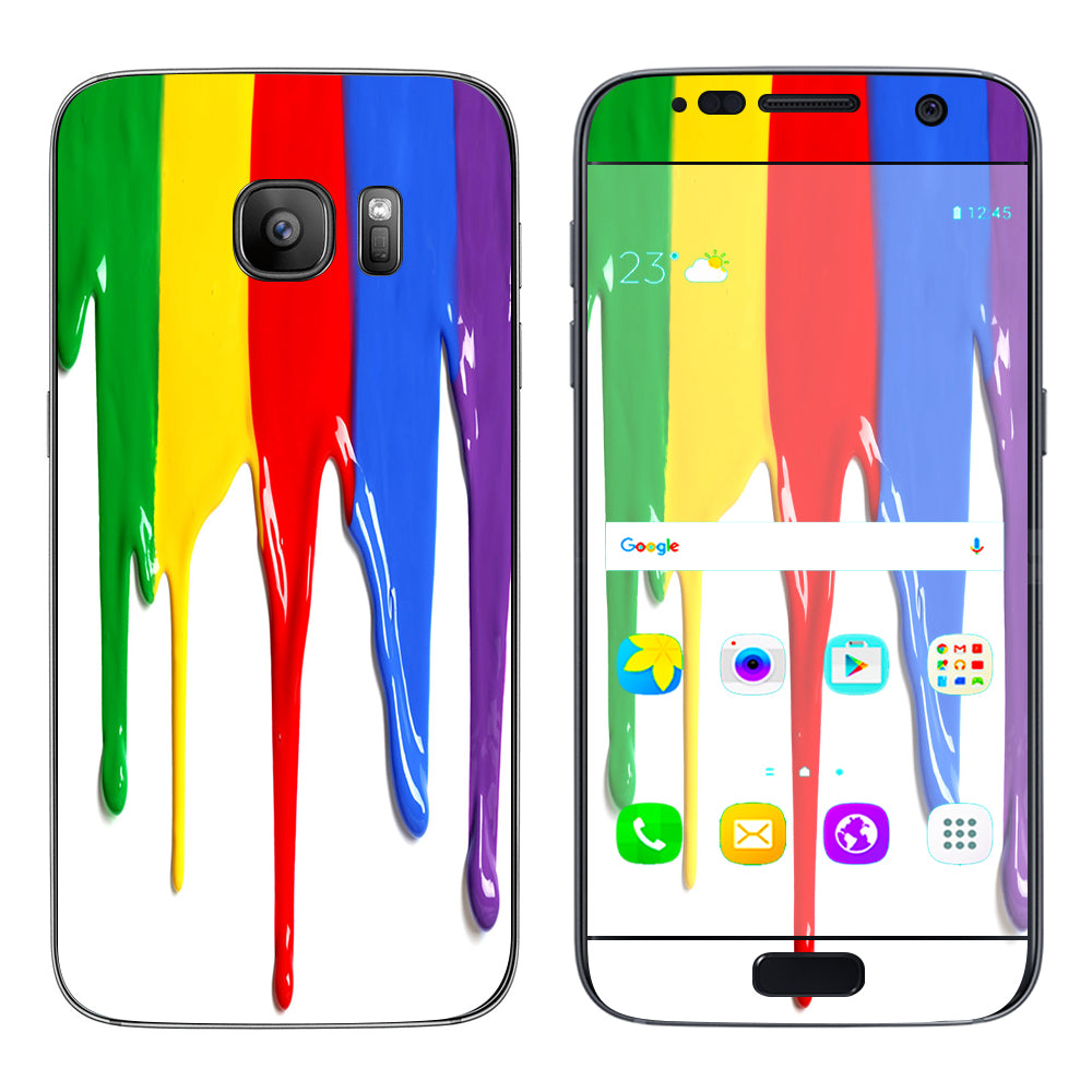  Dripping Paint Samsung Galaxy S7 Skin