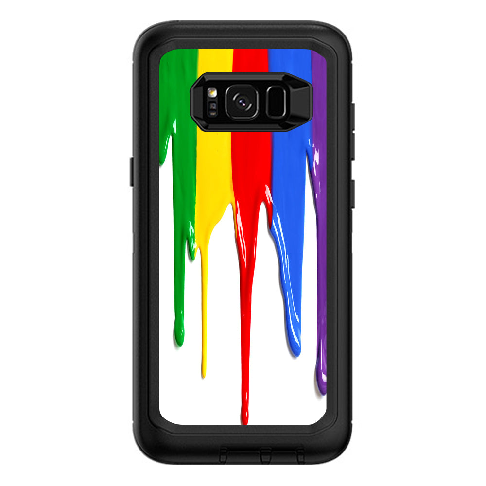  Dripping Paint Otterbox Defender Samsung Galaxy S8 Plus Skin