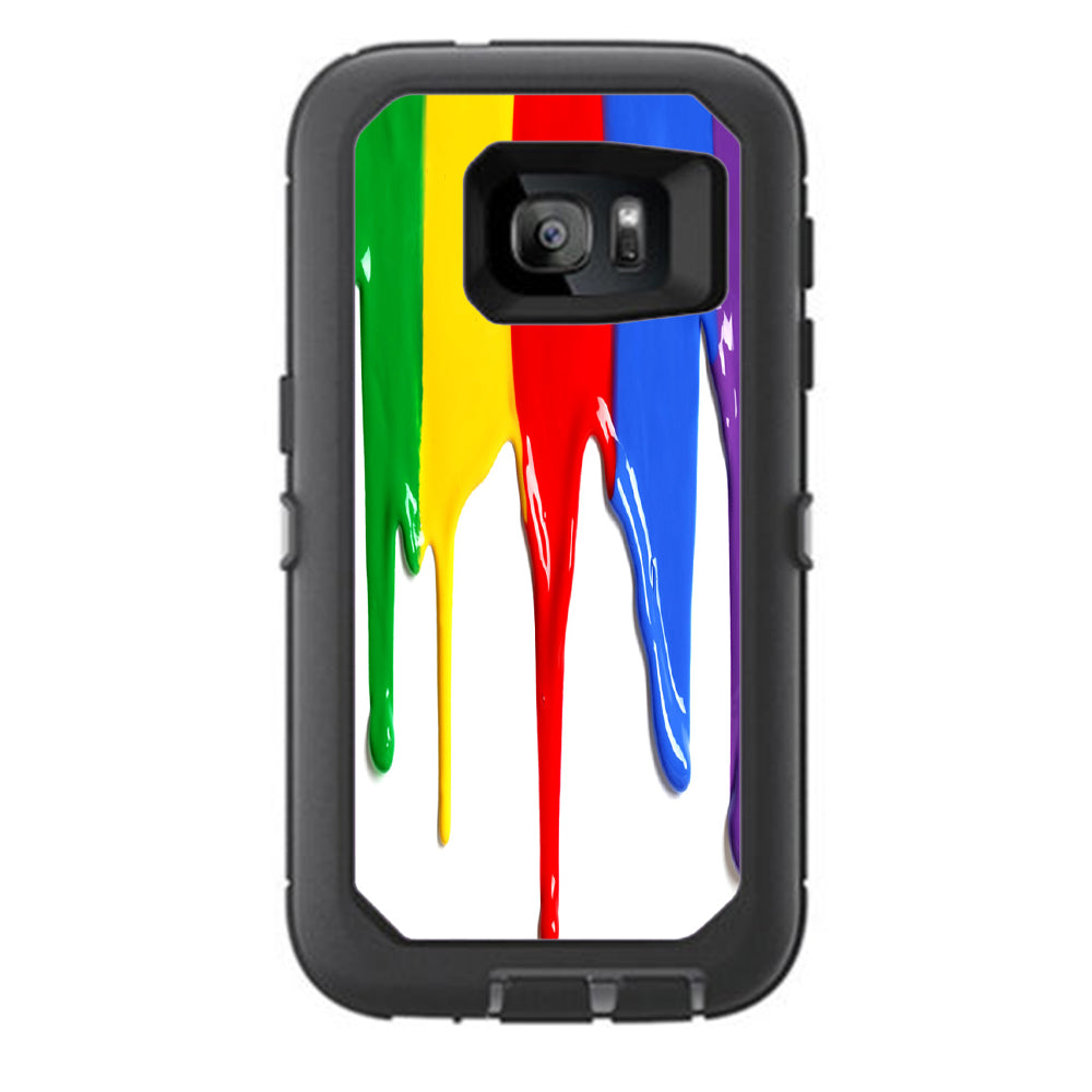  Dripping Paint Otterbox Defender Samsung Galaxy S7 Skin