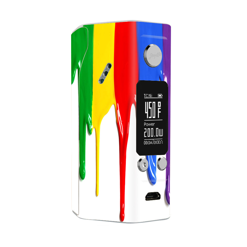  Dripping Paint Wismec Reuleaux RX200S Skin