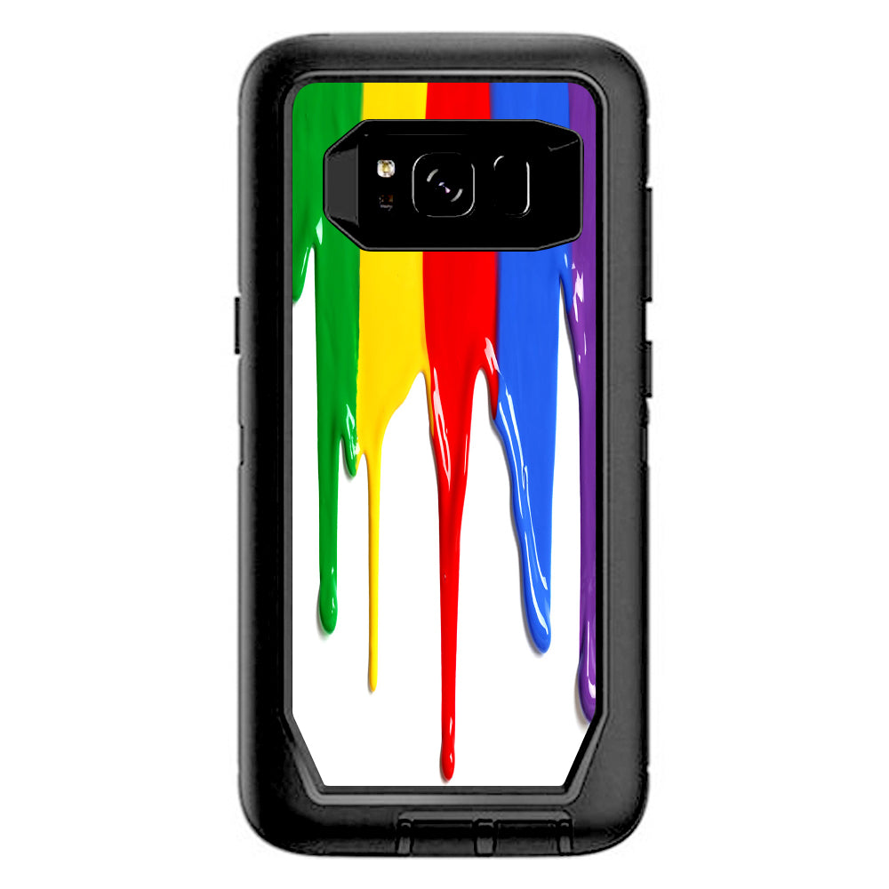  Dripping Paint Otterbox Defender Samsung Galaxy S8 Skin