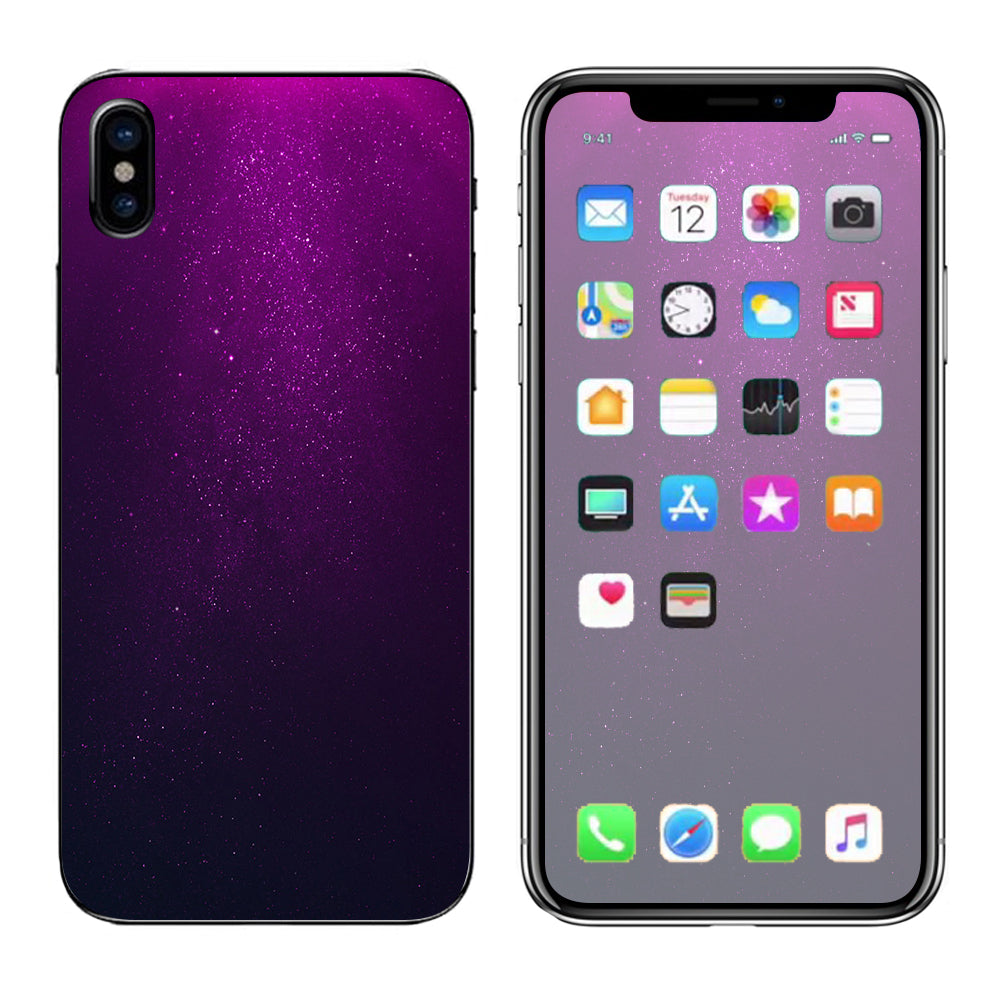  Purple Dust Apple iPhone X Skin