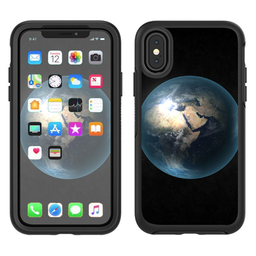  Earth Otterbox Defender Apple iPhone X Skin