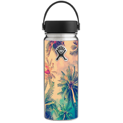  Coconut Trees Hydroflask 18oz Wide Mouth Skin