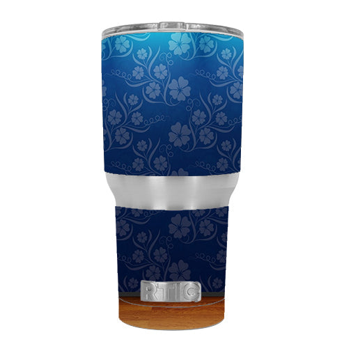  Floral Wall RTIC 30oz Tumbler Skin