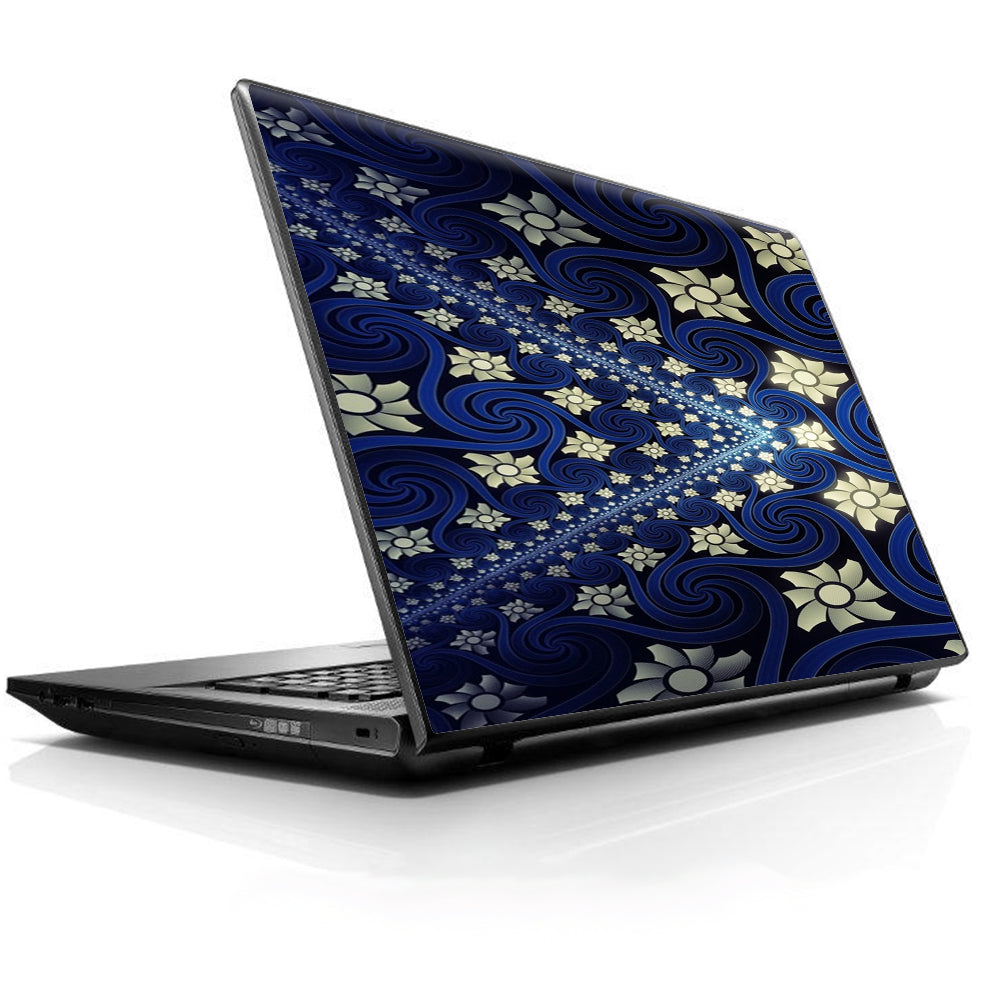  Flowers And Swirls Universal 13 to 16 inch wide laptop Skin