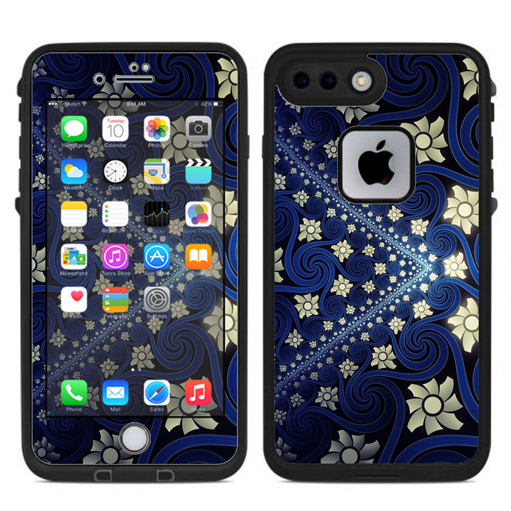  Flowers And Swirls Lifeproof Fre iPhone 7 Plus or iPhone 8 Plus Skin