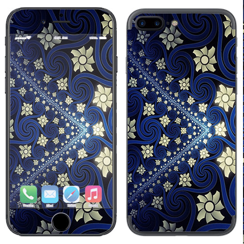  Flowers And Swirls Apple  iPhone 7+ Plus / iPhone 8+ Plus Skin