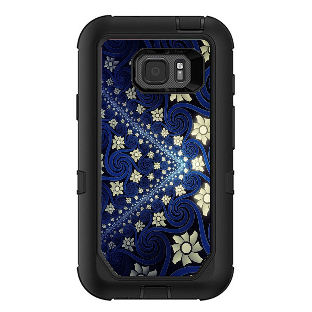  Flowers And Swirls Otterbox Defender Samsung Galaxy S7 Active Skin