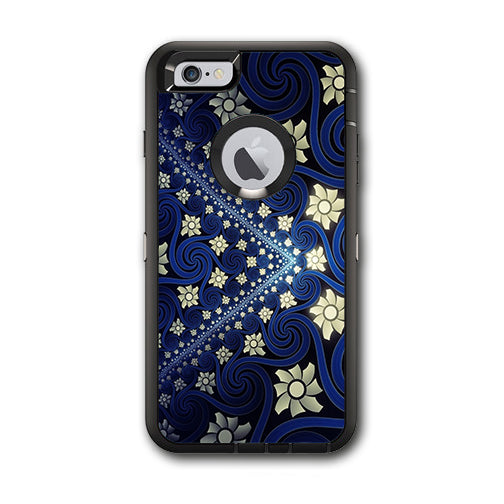  Flowers And Swirls Otterbox Defender iPhone 6 PLUS Skin