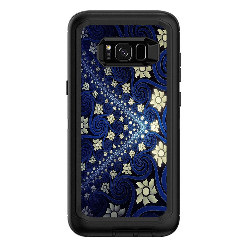  Flowers And Swirls Otterbox Defender Samsung Galaxy S8 Plus Skin