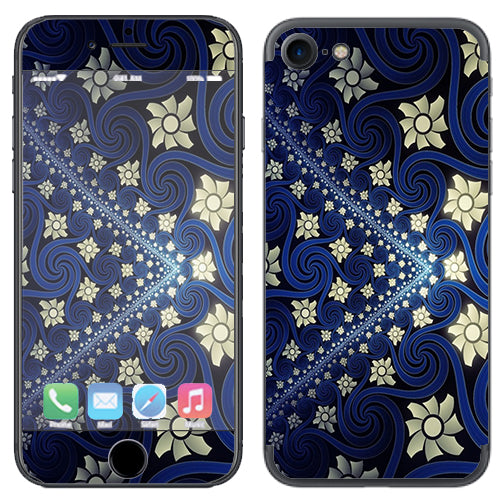  Flowers And Swirls Apple iPhone 7 or iPhone 8 Skin