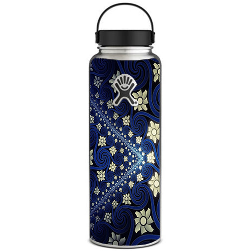  Flowers And Swirls Hydroflask 40oz Wide Mouth Skin