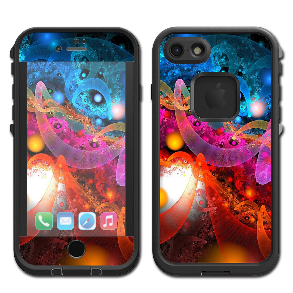  Fractal Colors Lifeproof Fre iPhone 7 or iPhone 8 Skin